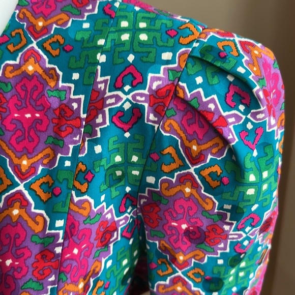 Vintage  100 %   Silk Joan Leslie 2-Piece Silk Set - Picture 5 of 9